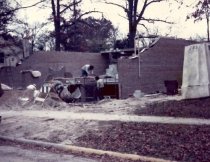 Construction workers building new library